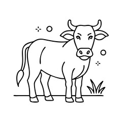 cattle icon, cattle vector illustration-simple illustration of cattle, perfect for cattle logos and icons