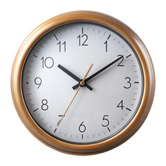 wall clock isolated on white