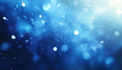 Abstract blue bokeh background