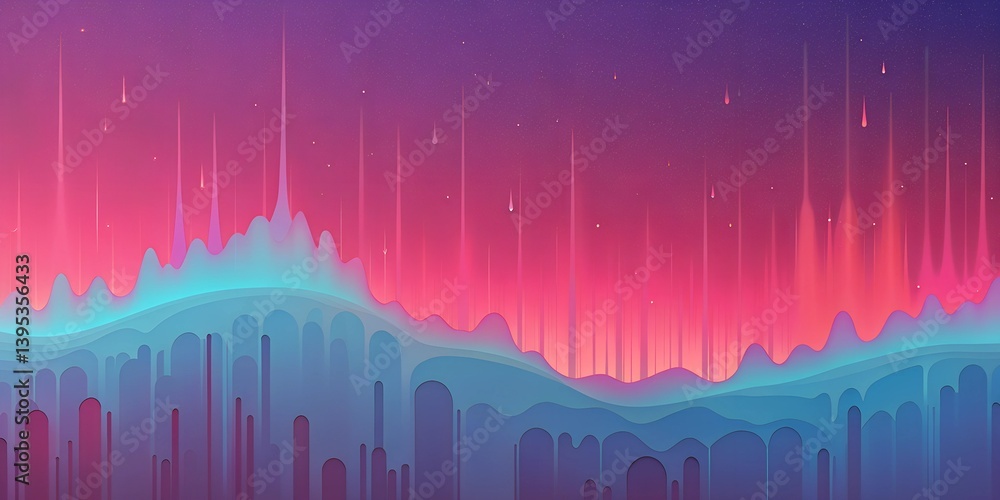Poster abstract fluid wallpaper with vibrant colors and smooth gradient blending for digital background abs