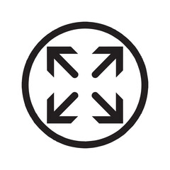 A set of black filled arrow icons in a silhouette style. There are right-pointing, left-pointing, up-pointing, and down-pointing arrows. 