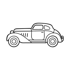 classic coupe icon, classic coupe vector illustration-simple illustration of classic coupe, perfect for classic coupe logos and icons