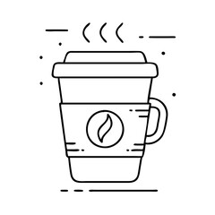 coffee cup icon, coffee cup vector illustration-simple illustration of coffee cup, perfect for coffee cup logos and icons