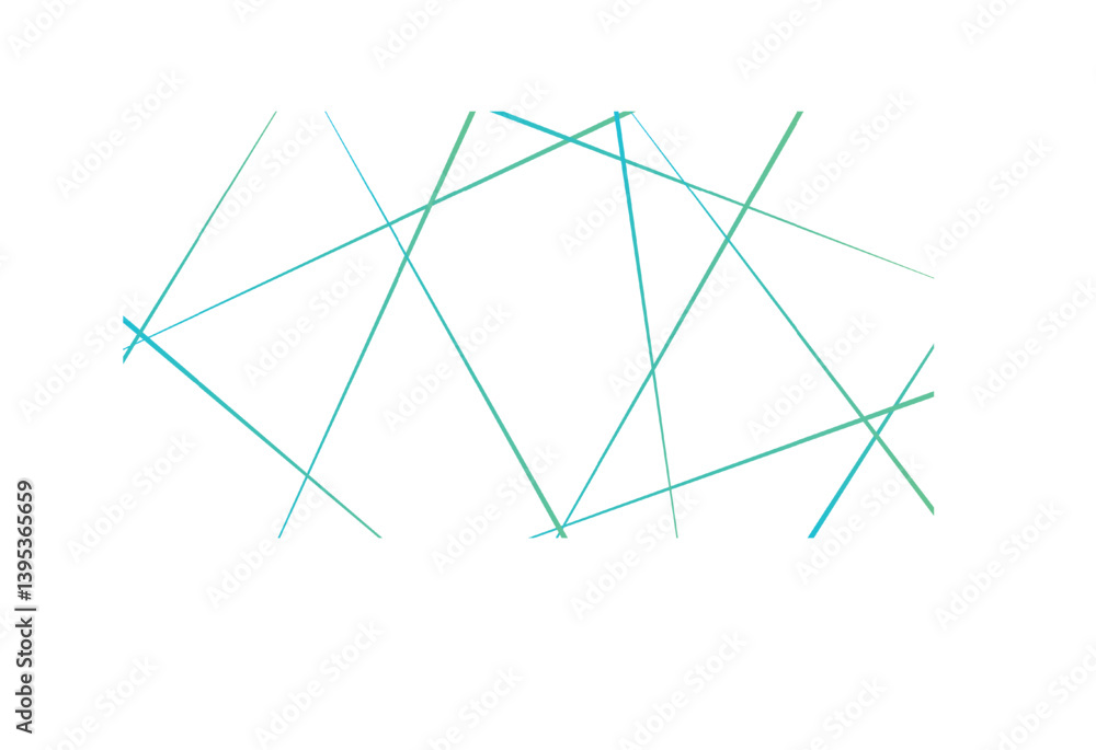 Aufkleber random chaotic lines abstract geometric pattern / texture.