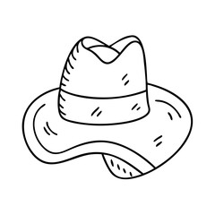 country hat icon, country hat vector illustration-simple illustration of country hat, perfect for country hat logos and icons