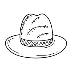 country hat icon, country hat vector illustration-simple illustration of country hat, perfect for country hat logos and icons