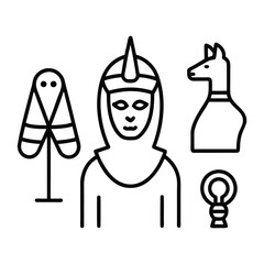 illustration of a woman with a bottle of wine