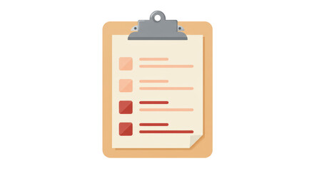 Isolated Checklist Clipboard
