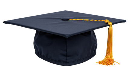Isolated Blue Graduation Cap