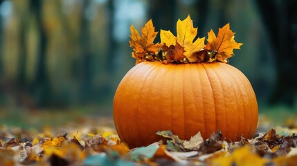 Autumn pumpkin decoration
