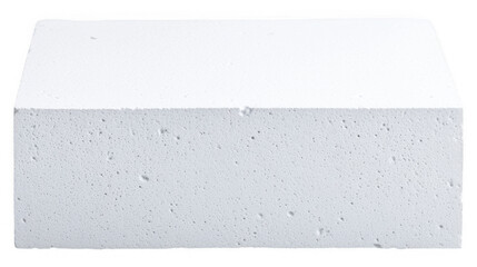 Showcase Vertical Matte White Foam Board for Branding Mockup on Transparent Background