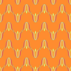 Abstract diagonal pattern with wave line