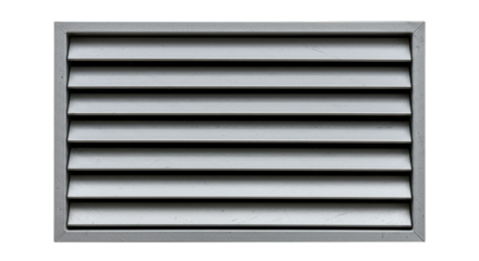 Isolated metal ventilation grill