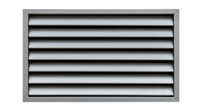 Isolated metal ventilation grill