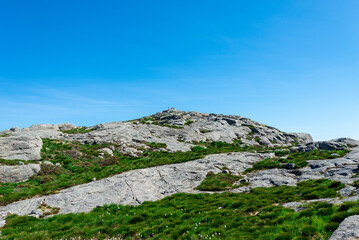 A View of Dasnuten Mountain Peak From a Hiking Trail, Sandnes, Norway, June 2018