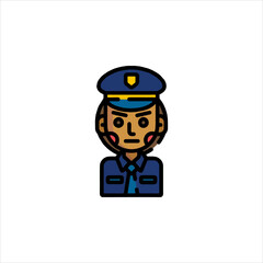 funny cartoon policeman