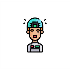 vector illustration of a man