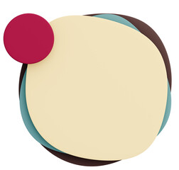 3D背景素材_ポップなフレーム_カラフル