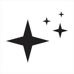Shining stars on a white background, a sign of purity and shine. For your website, logo, app, UI design. Vector illustration, isolated on a white background.