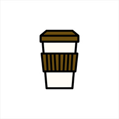 vector illustration of a cup