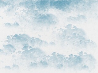 Abstract Dry On Dry Multi Hue Sky Blue Paint Brush Texture.Neutral light colored empty background illustration.Watercolor art  Texture.wet wash splash watercolor background For digital painting.