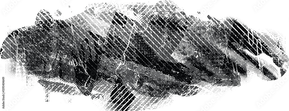 Leinwandbilder Grunge textured banner with rough edges. Speckled texture. Overlay grunge texture . Simply place texture over any object to create grunge effect . Banner with scratched surface for your design. 
