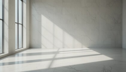 Fototapeta premium Captivating modern architecture showcase spacious indoor environment elegant design natural light play contemporary style minimalistic atmosphere