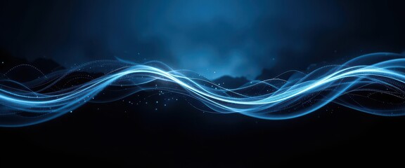  Pixelated Twilight Grainy Dark Blue, Gray, White, Black Background with Abstract Noisy Light Wave