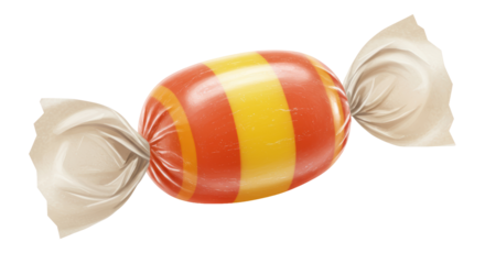 Isolated Wrapped Candy Sweet