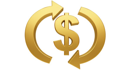 Isolated Dollar currency symbol