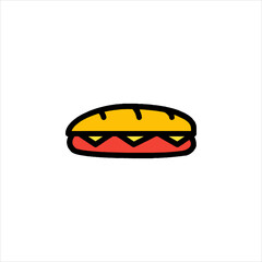 hot dog vector illustration