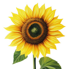 Obraz premium PNG Sunflower sunflower yellow illustration.