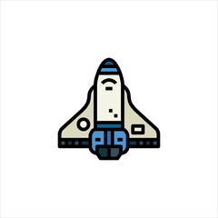 space rocket vector illustration
