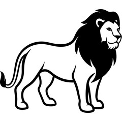 vector illustration of a lion