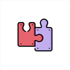 vector puzzle icon