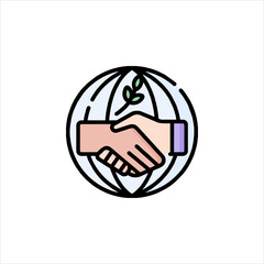 hand holding globe