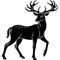 deer silhouette vector