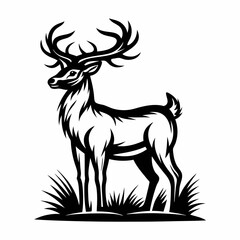 deer silhouette vector