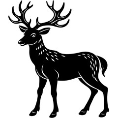 deer silhouette vector