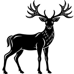 deer silhouette vector