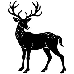 deer silhouette vector