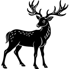 deer silhouette vector