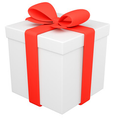 3Dイラスト_プレゼント_赤