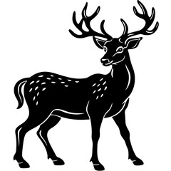 deer silhouette vector