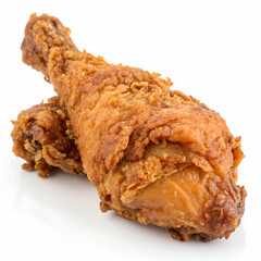 Southern Fried Chicken Isolated on White Background