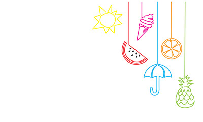 Hello Summer, Illustration vector