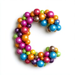 Obraz premium Colorful Balloon Letter C