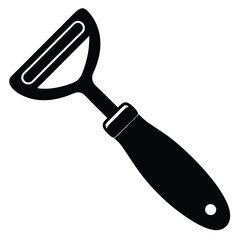 Vegetable Peeler Vector Illustration – Sharp Kitchen Tool for Easy Skin Removal