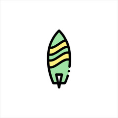 windsurfer vector illustration