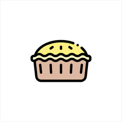 cupcake with chocolate